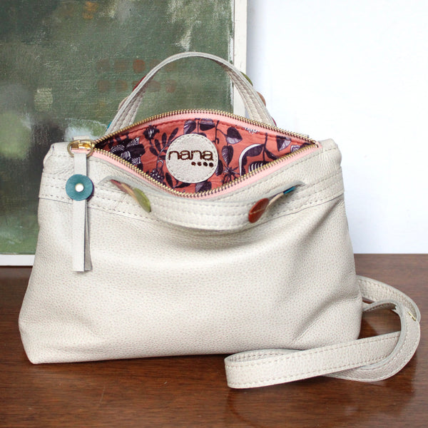 dotty bag: coral botanical