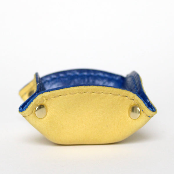 tiny tray: canary yellow + cobalt