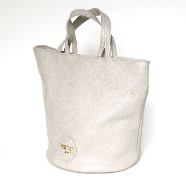 little bucket: pebbled ivory