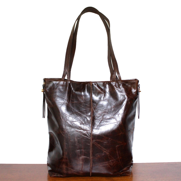 rustic tote: mocha