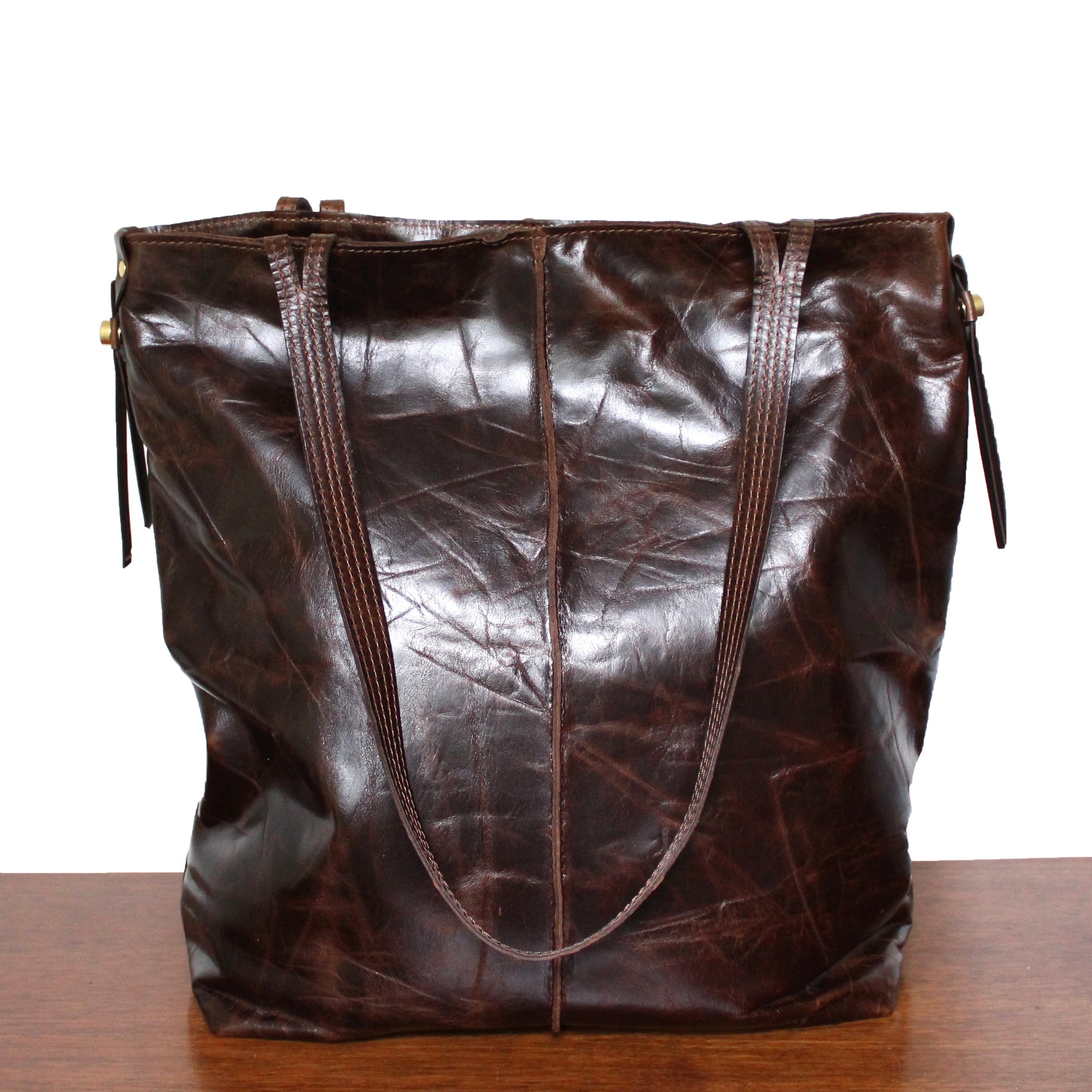 rustic tote: mocha