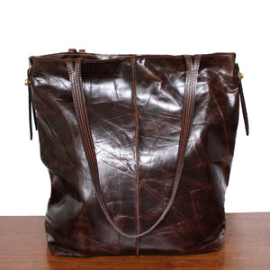 rustic tote: mocha