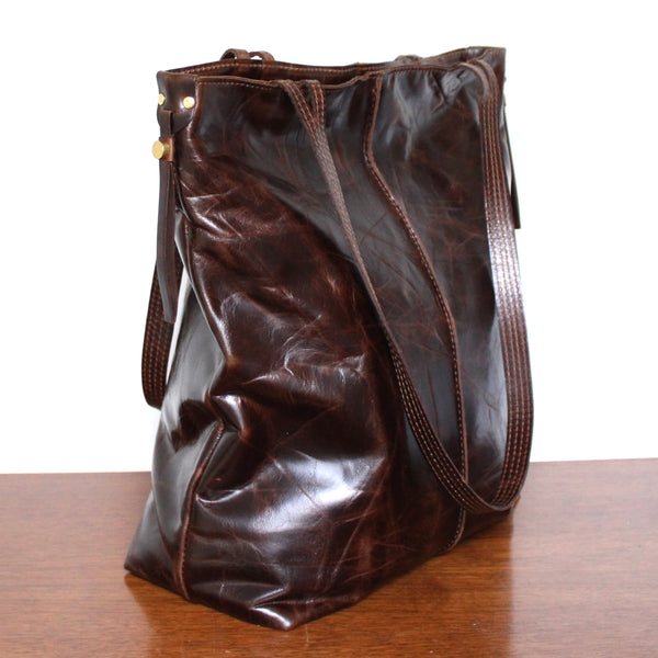 rustic tote: mocha