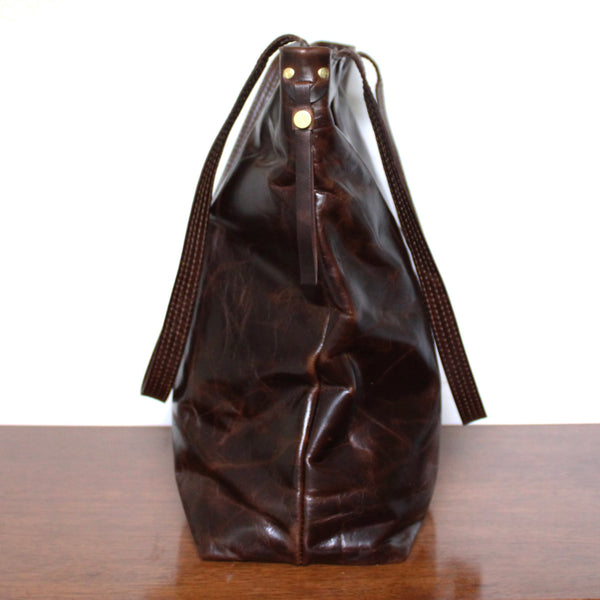 rustic tote: mocha