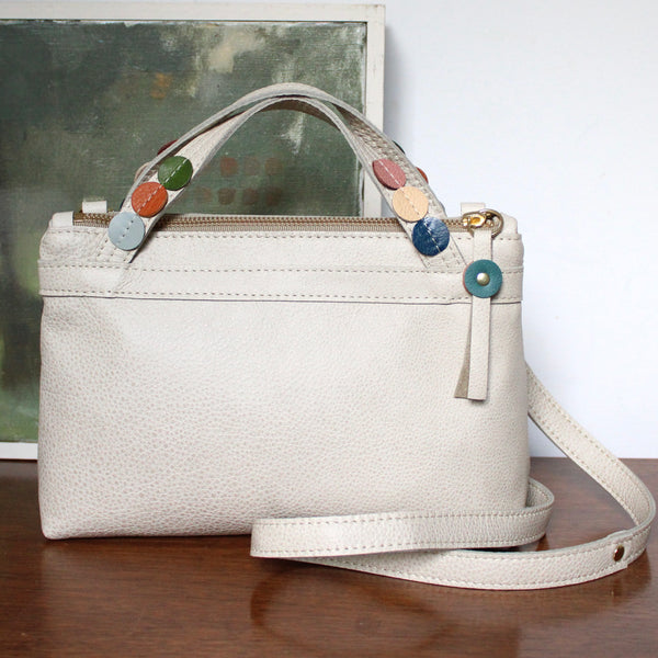 dotty bag: earthy floral