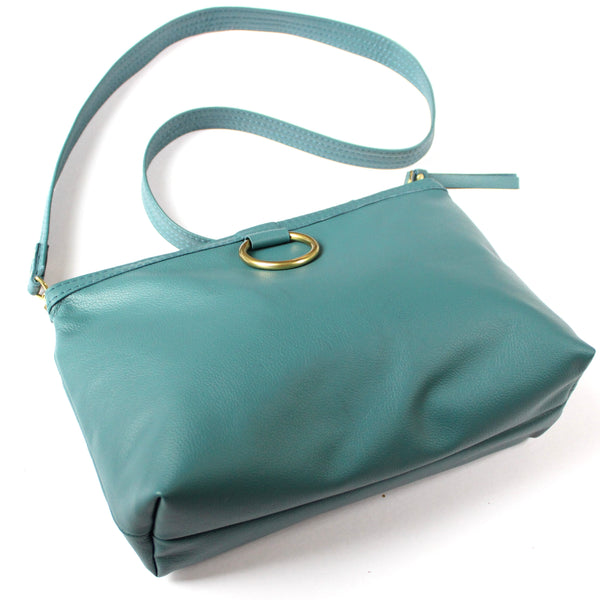 gold ring bag: turkish blue