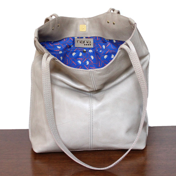 rustic tote: taupe