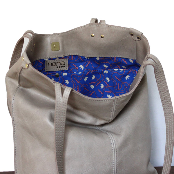 rustic tote: taupe