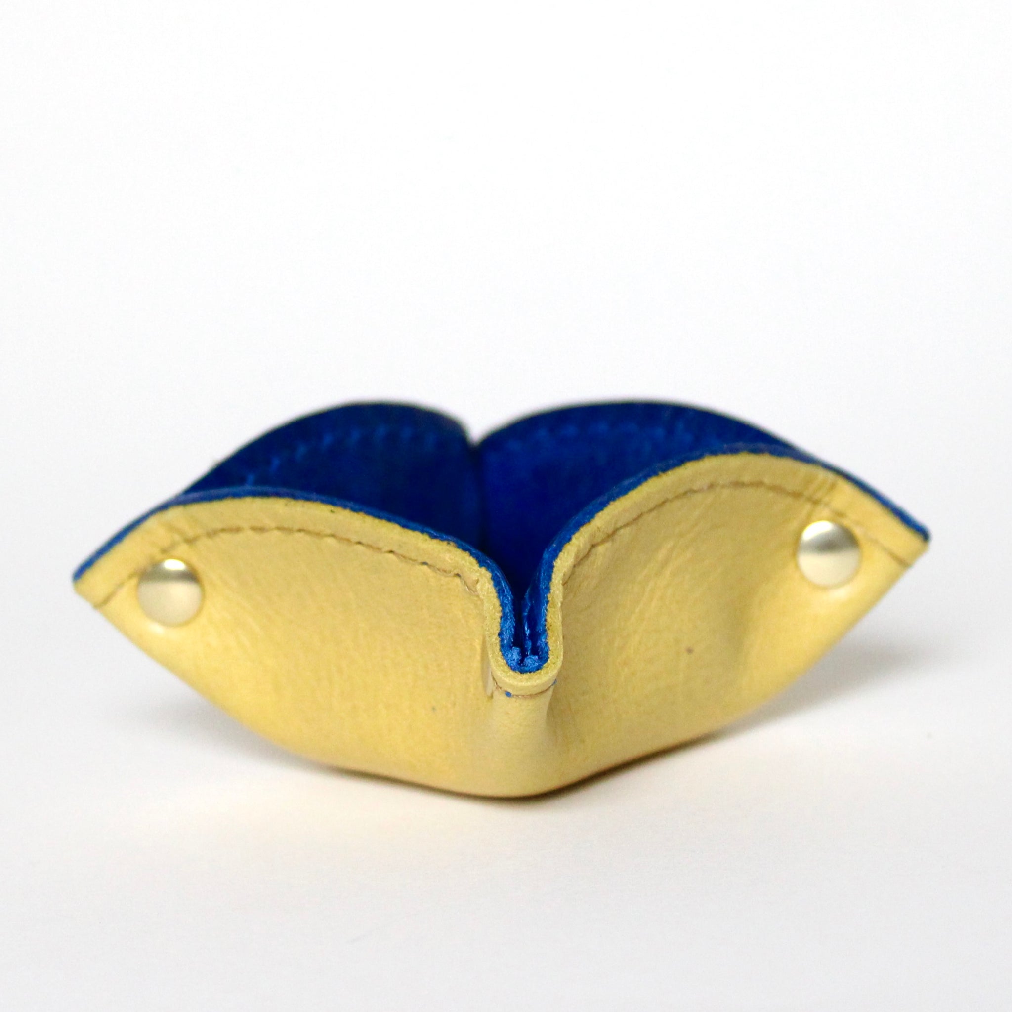 tiny tray: canary yellow + cobalt