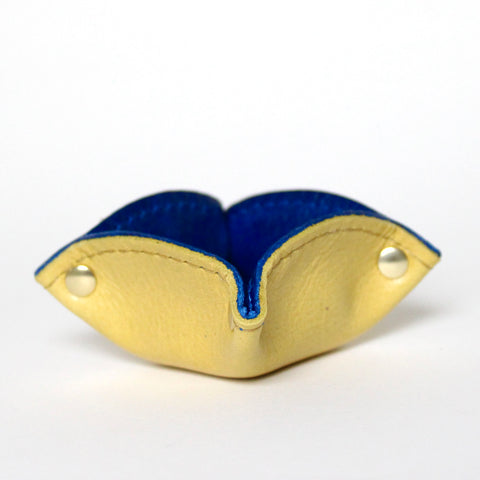 tiny tray: canary yellow + cobalt