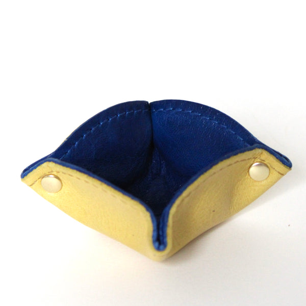 tiny tray: canary yellow + cobalt