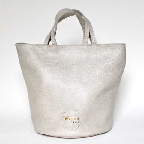 little bucket: pebbled ivory