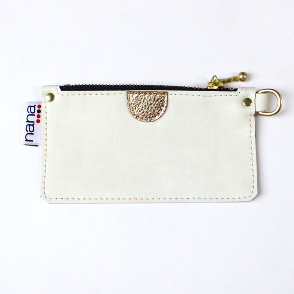touch of gold mini zip: snow