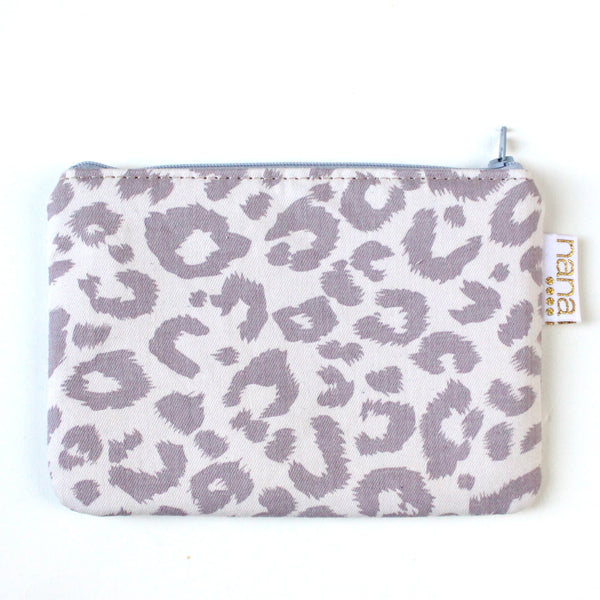 flat zip: lavender cheetah