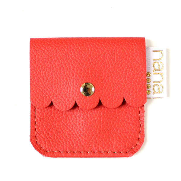 itty bitty pouch: pebbled tangerine