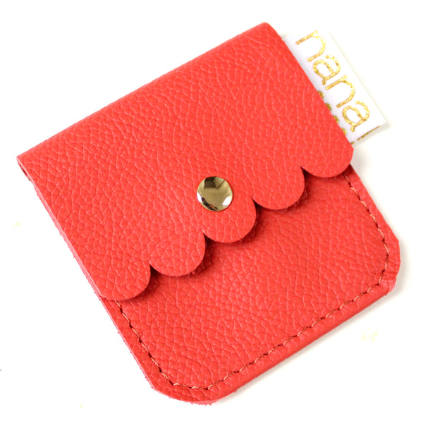 itty bitty pouch: pebbled tangerine