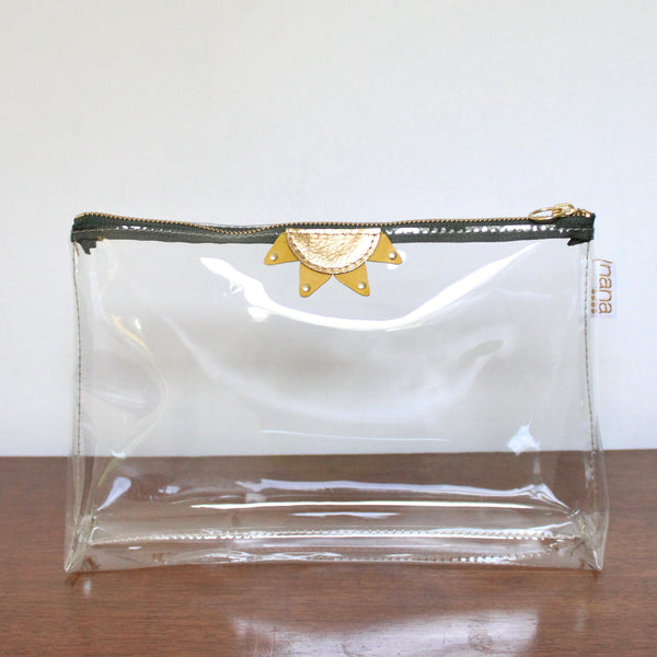sunshine bag: dark olive zipper
