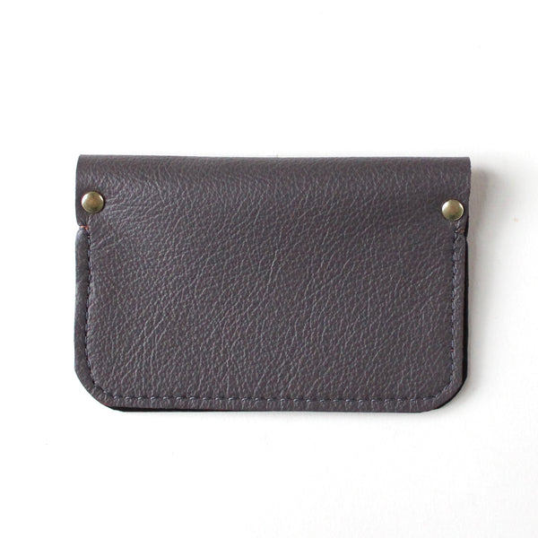 tricolor card holder: mauve, burnt orange + midnight