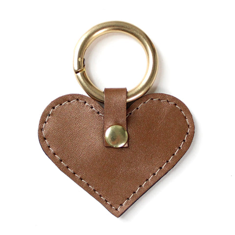 heart clip: bronze