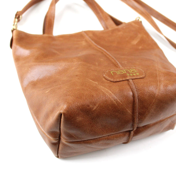 rustic connections bag: caramel