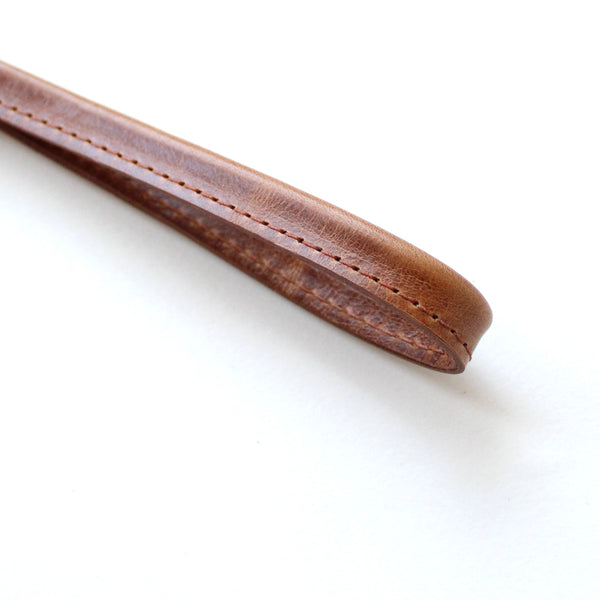 wristlet keychain: rustic brown