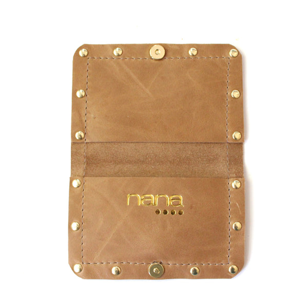 wallet set: tan