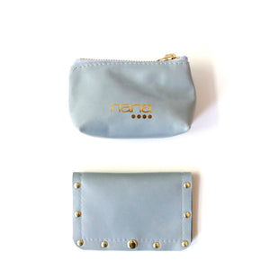 wallet set: arctic blue