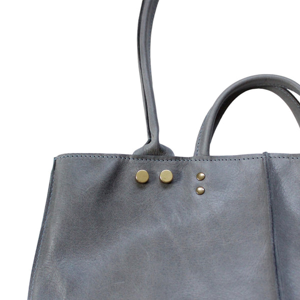 mixed metal tote: charcoal